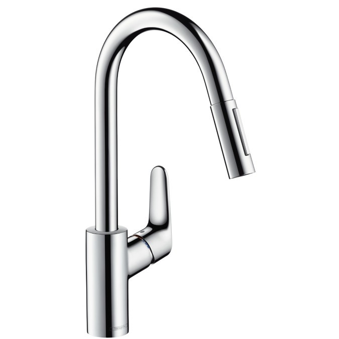 HANSGROHE kitchen mixer FOCUS crome with pull-out spray 31815000