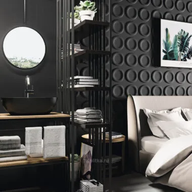 Opal Black Gloss 25×25