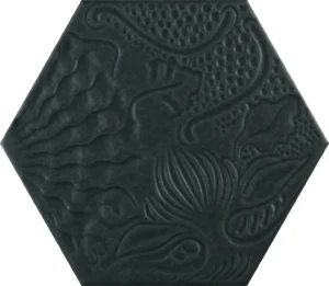 Gaudi Black Hexagon 22×25