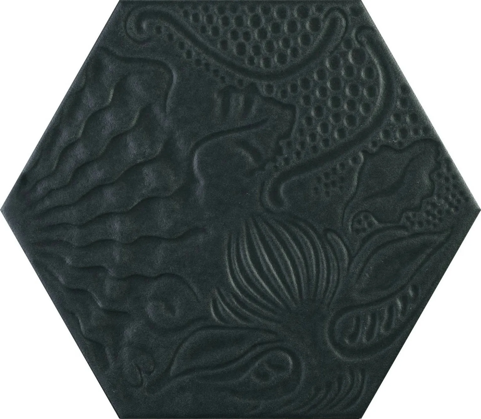 Gaudi Black Hexagon 22x25