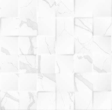 Luxor Mosaic 3D White 25X75 Zid