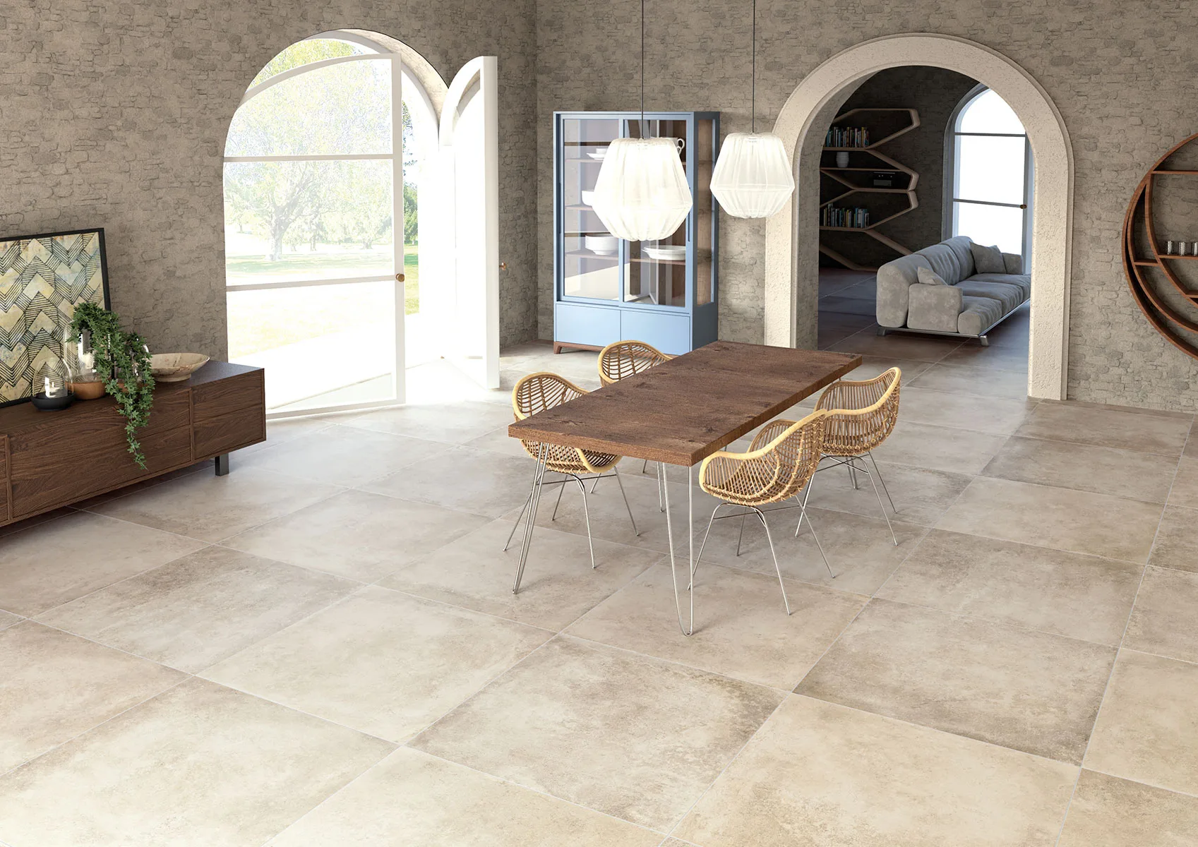Meteora Beige Rett 61X61