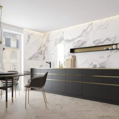 Calacatta White Rett Lappato (Polirano) 1197X1197X6