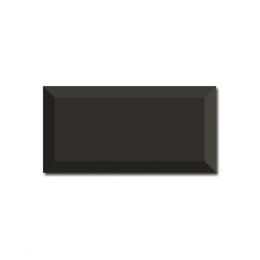BISELADO NEGRO MATE 10x20