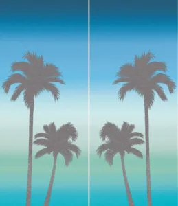Palme S/2 Blu/Verde A+B Comp. 2 pz Rett. 120×280