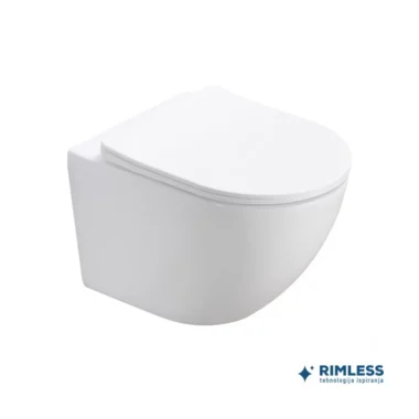 Konzolna šolja PERLA compact rimless sa duroplast soft close wc daskom