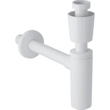 Geberit sifon za umivaonik, sa rozetnom ventila, horizontalni odvod: d32mm G1 1/4" alpsko bela