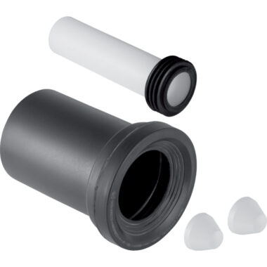 Geberit set priključaka za konzolnu WC šolju, dužine 18,5 cm: d90mm d1=45mm mat hrom