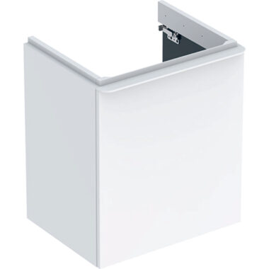 Geberit Smyle Square Ormarić za Umivaonik, sa Jednim Vratima, Graničnik Levo, 53,6x61,7x43,3 cm, Beli, Visoki Sjaj
