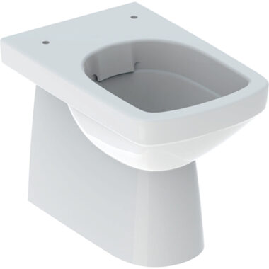 Geberit Selnova Square podna Wc šolja, u ravni zida, horizontalni ili vertikalni odvod, vidljivo kačenje, Rimfree