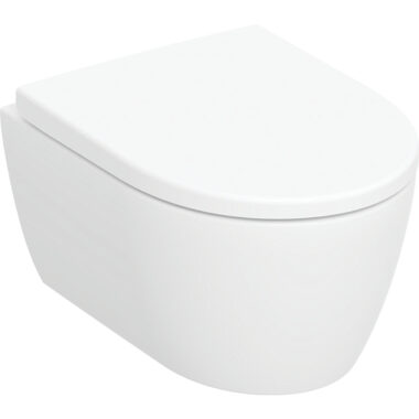 Geberit iCon set konzolna WC šolja, smanjena dubina, skriveno kačenje, Rimfree, sa WC sedištem