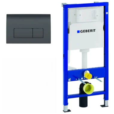Geberit set sa prečkom, taster delta 50 montazni set