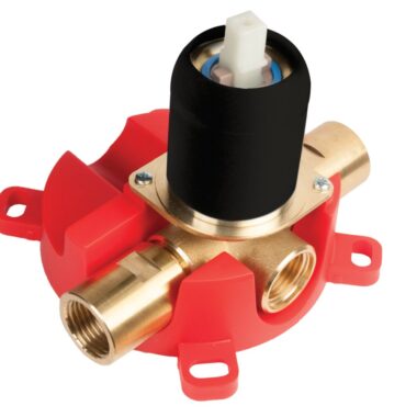 HERZ - Crni Uzidni Mešač Ulaz 2X1/2” Izlaz 1X1/2”
