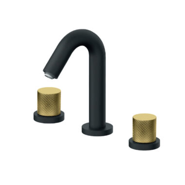 Rosan S2 Black Gold Baterija podgradna za lavabo dvoručna