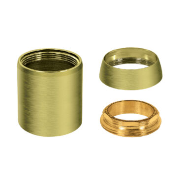 Čaura za uzidne baterije sa maticom i kapom GOLD