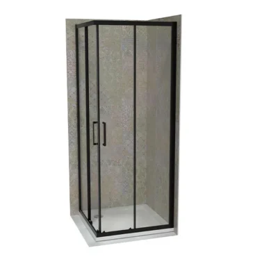 COPEN ATLAS Tuš kabina PRO 800x800x1950 matt black, staklo 6mm providno