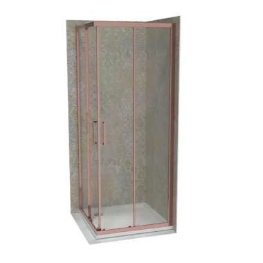 COPEN ATLAS Tuš kabina PRO 900x900x1950 rose gold, staklo 6mm providno