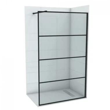 COPEN MONTE Walk-in 800x2000 crni mat ram 8mm staklo
