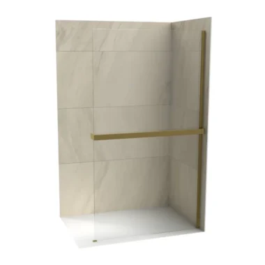 COPEN MONTE Walk-in SUPERIORE 800x2000, 8mm staklo, polica i držač brušeno zlato