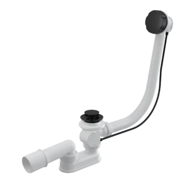Alca Plast A55 Black – sifon za kadu sa crnim poklopcem