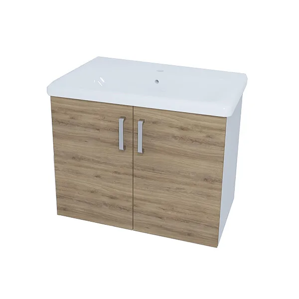 evelin-e-oue-80-oakgrey Kolpa San Ormarić Sa Umivaonikom EVELIN – OUE 80 GRAY/OAK